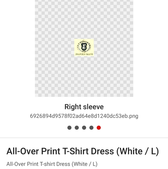 ALL-OVER print T-shirt Dress - Picture 5 of 5